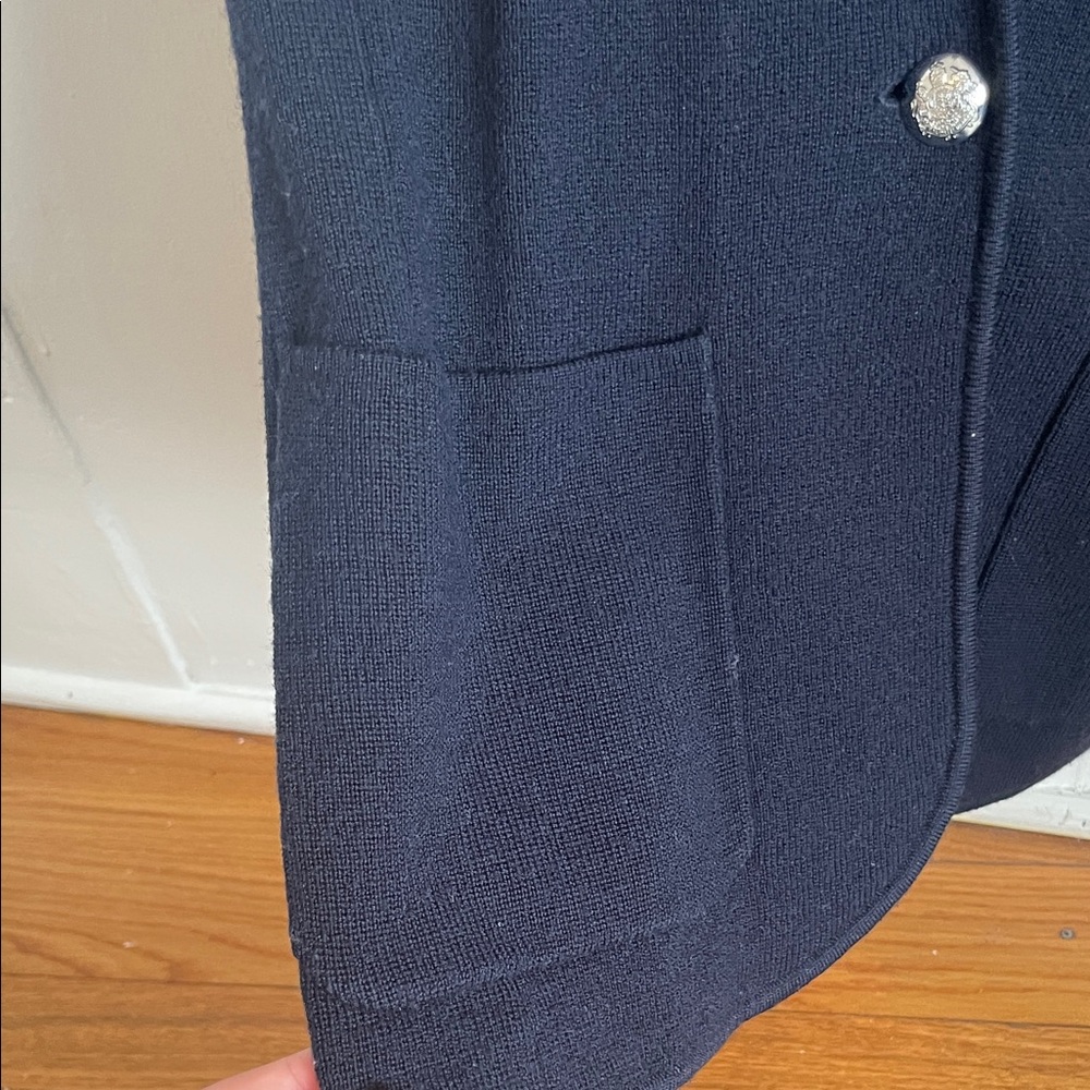 Vintage Polo by Ralph Lauren Navy Blazer with Embroidered Crest - Picture 3 of 12